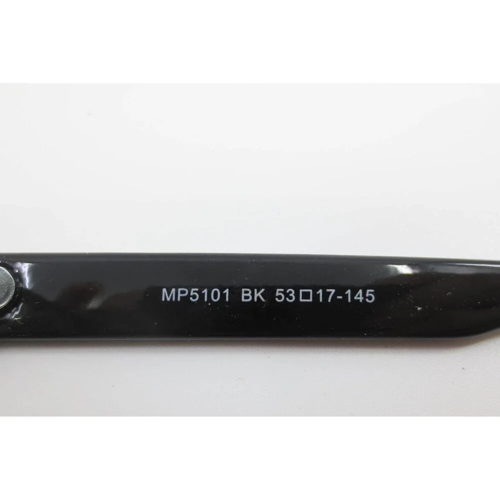 MP5101 BK Black Rectangular Eyeglass Frames 53-17-145 Full Rim Glasses